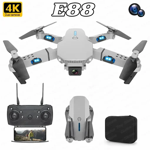 Новинка 2024 E88 Pro WIFI FPV, квадрокоптер