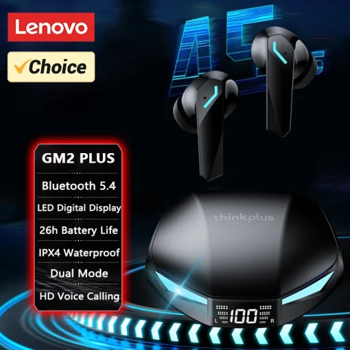 Новые Lenovo GM2 PRO MAX беспроводные Bluetooth 5.4