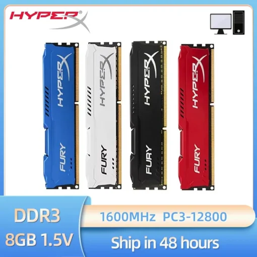 ОЗУ HyperX Fury DDR3 8GB 1600МГц