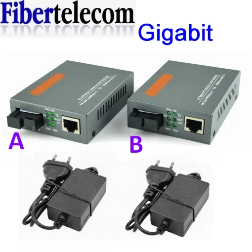 Оптический медиаконвертер 1000 Мбитс для одноволоконного кабеля Gigabit Gigabit Fiber Gigabit Fiber HTB-GS-03