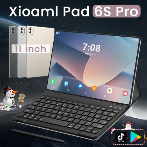 Планшетный ПК с ОС Android 16, 11 дюймов, 2025 Новый выпуск, 11 дюймов, Pad 6S Pro