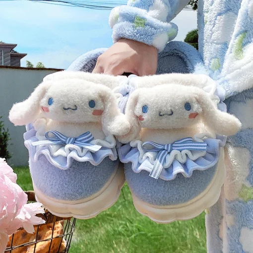 Плюшевые хлопковые тапочки Hellokitty Kuromi Cinnamoroll