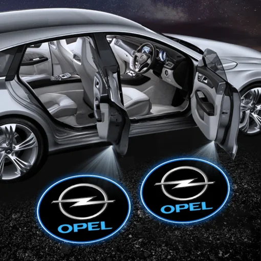 Проектор логотипа автомобиля со светодиодной подсветкой при открывании двери Opel