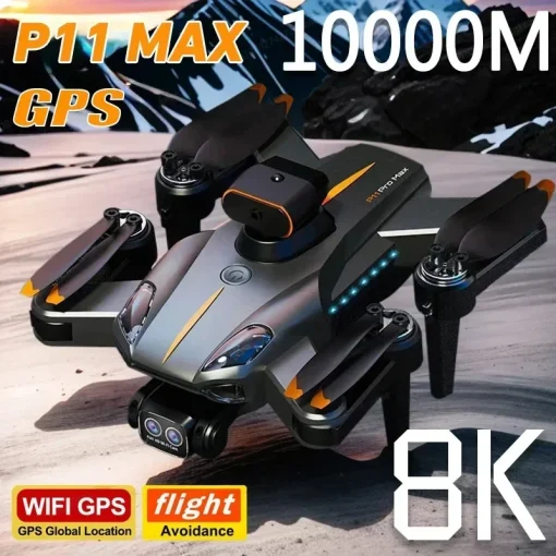 Профессиональный HD P11 Pro Max Drone 8K 5G GPS