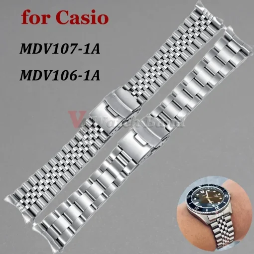 Ремешок 22 мм для часов Casio MDV107-1A MDV106-1A