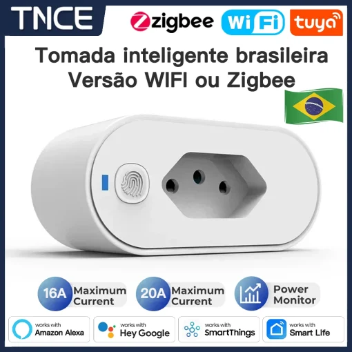 Розетка Tuya Brazil Plug TNCE 1620А