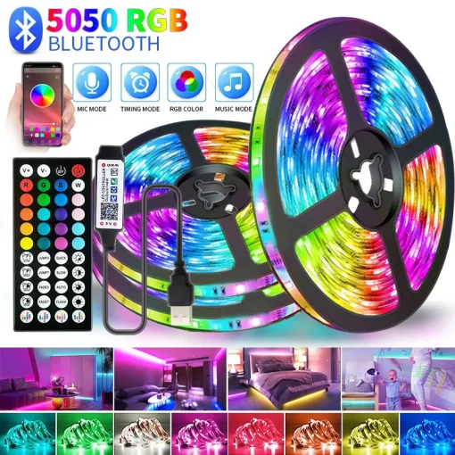 СВ-лента 5 В 5050 USB RGB СВ-лента для комнаты, ТВ