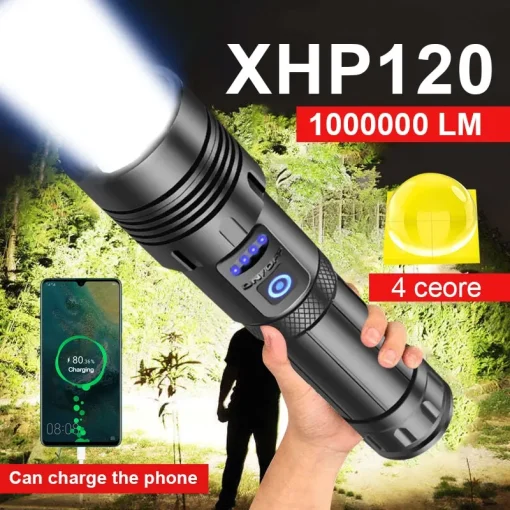 Сверхяркий XHP120 Светодиодный фонарь XHP90