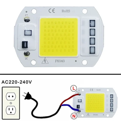 Светодиодная лампа COB 10-50 Вт, 220-240 В, IP65