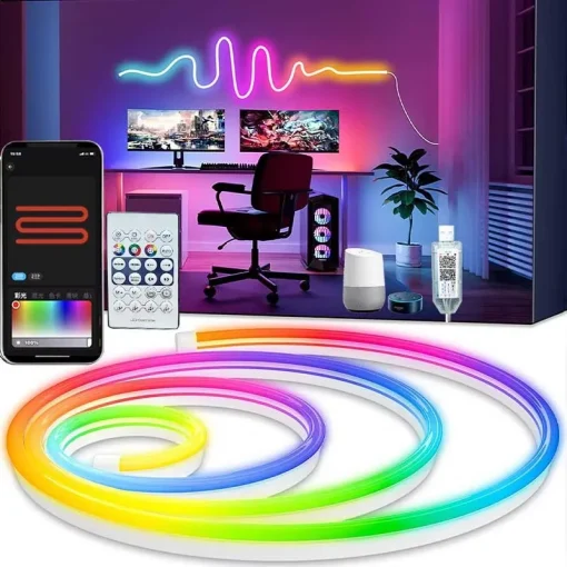 Светодиодная лента RGBIC Neon 5 В USB 12345 м