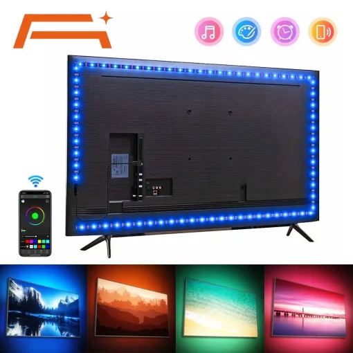 Светодиодная лента, цветная лента 5050 RGB LED, 5 В USB