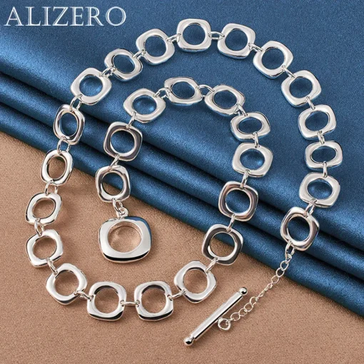 Серебряное ожерелье ALIZERO 925 пробы