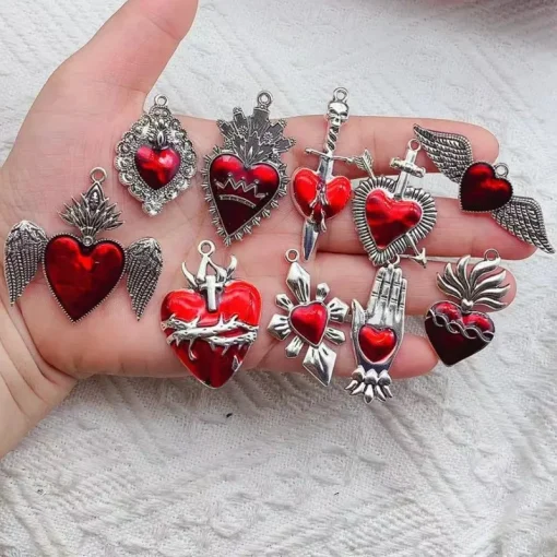 Серьги из сплава Sacred Heart