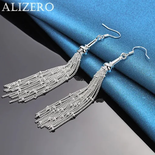 Серьги-подвески из серебра 925 ALIZERO