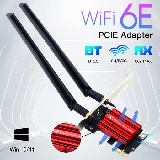 Сетевой беспроводной адаптер Wifi 6E AX210 PCIE