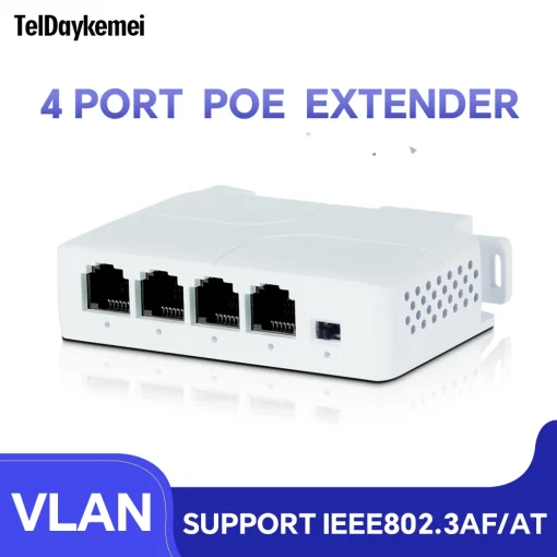 Удлинитель TelDaykemei для PoE на 4 порта