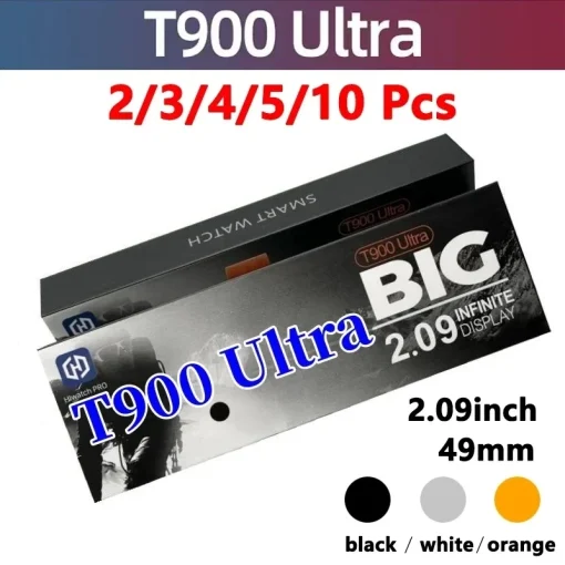 Умные часы T900 Ultra Big, 2.09 дюйма, Bluetooth