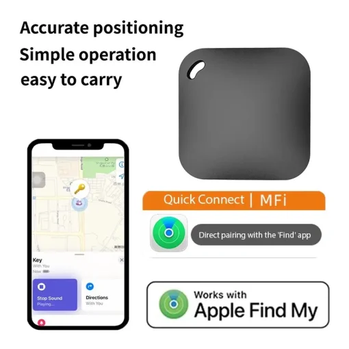 Умный GPS-трекер Bluetooth, совместимый с Apple Find My APP