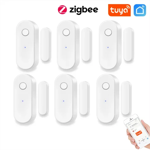 Умный датчик открытия двери Tuya Zigbee