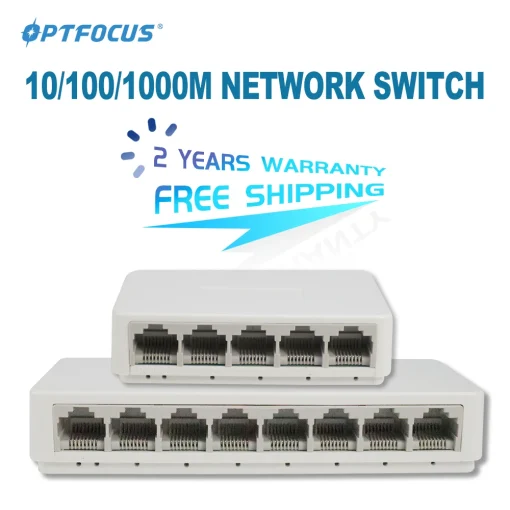 Управляемый коммутатор OPTFOCUS 5 RJ45