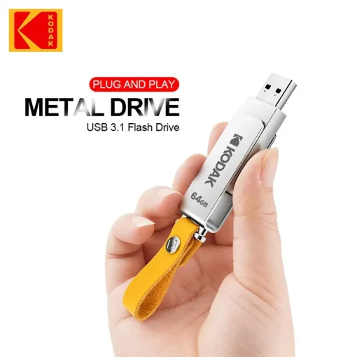 ФЛЕШ-НАКОПИТЕЛЬ KODAK USB 3.1 Metal USB 64 ГБ 128 ГБ 256 ГБ