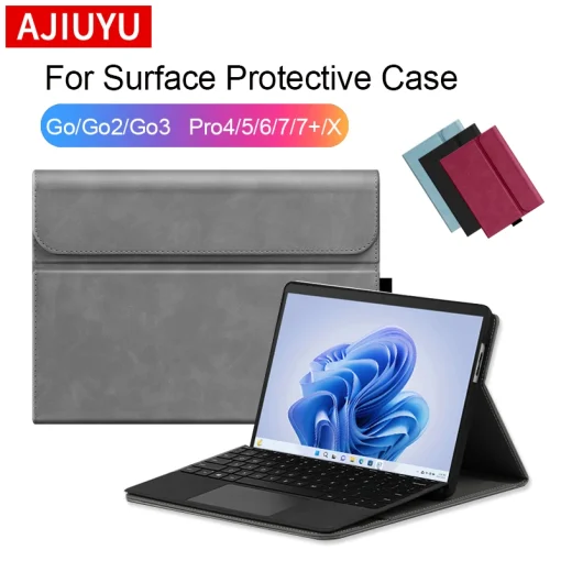 Чехол AJIUYU Flip Cover из экокожи для Microsoft Surface