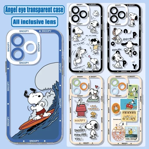 Чехол для iPhone с изображением милого мультяшного персонажа S-Snoopys